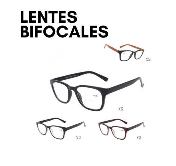 LENTES BIFOCALES PARA VER DE LEJOS Y CERCA 100 A 400